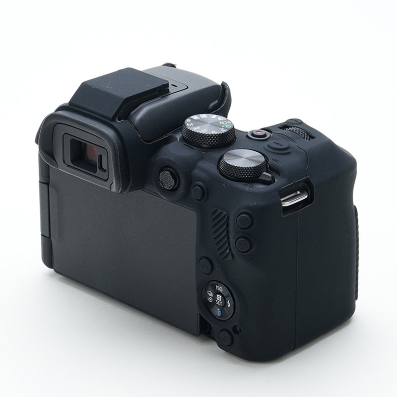 Soft Silicone Skin Case for Canon EOS R10 Camera, Anti-scratch Dust-proof Protective Cover - Black