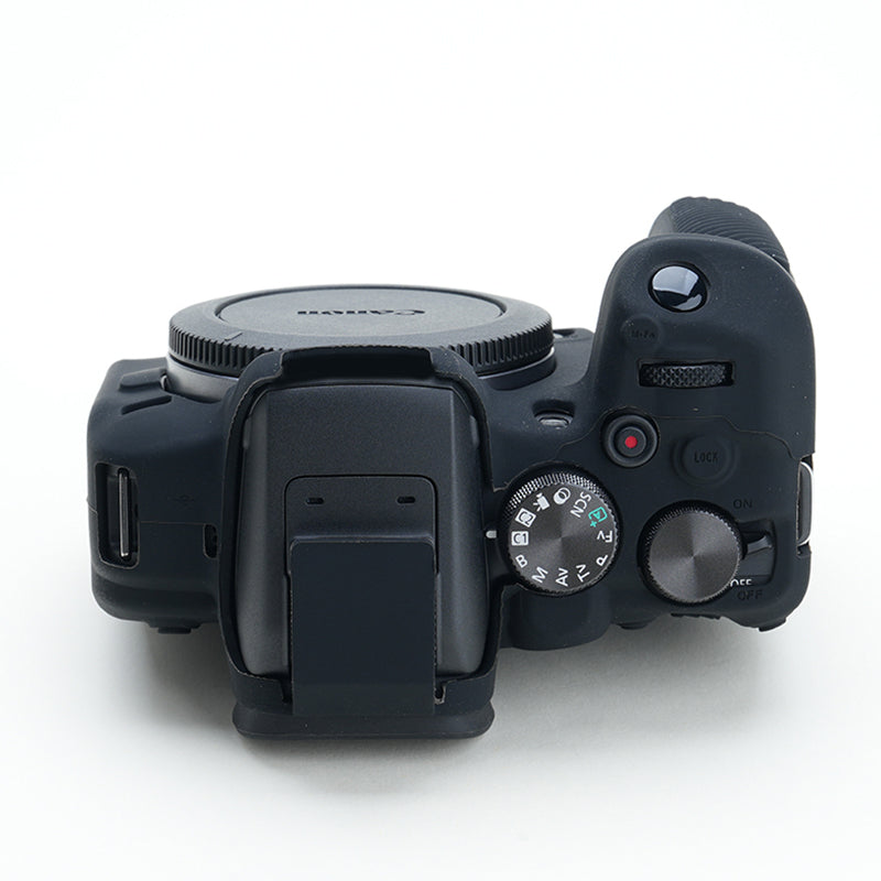 Soft Silicone Skin Case for Canon EOS R10 Camera, Anti-scratch Dust-proof Protective Cover - Black