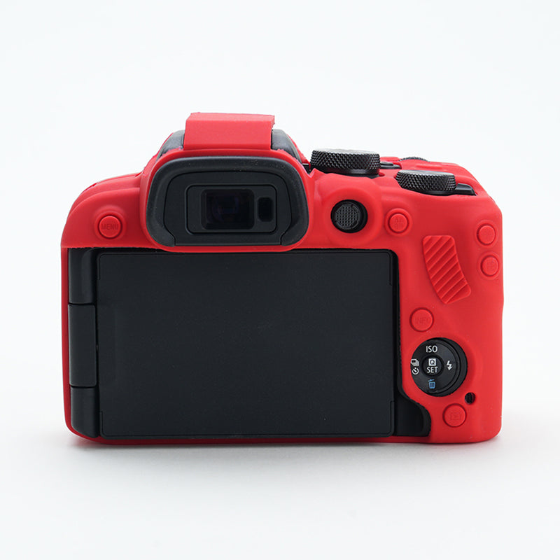 Soft Silicone Skin Case for Canon EOS R10 Camera, Anti-scratch Dust-proof Protective Cover - Red