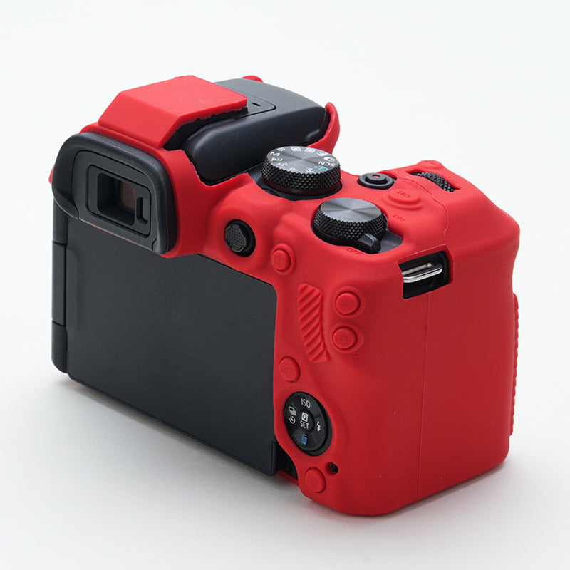 Soft Silicone Skin Case for Canon EOS R10 Camera, Anti-scratch Dust-proof Protective Cover - Red