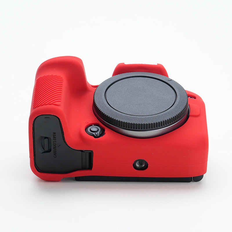 Soft Silicone Skin Case for Canon EOS R10 Camera, Anti-scratch Dust-proof Protective Cover - Red