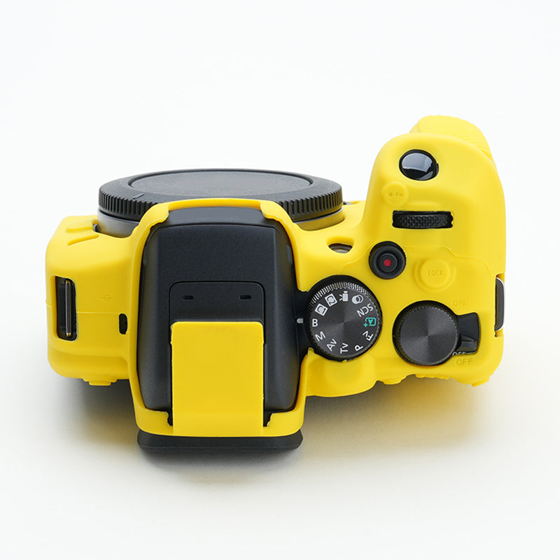 Soft Silicone Skin Case for Canon EOS R10 Camera, Anti-scratch Dust-proof Protective Cover - Yellow