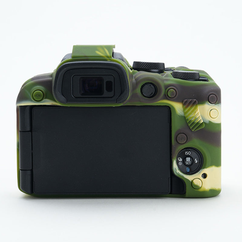 Soft Silicone Skin Case for Canon EOS R10 Camera, Anti-scratch Dust-proof Protective Cover - Camouflage