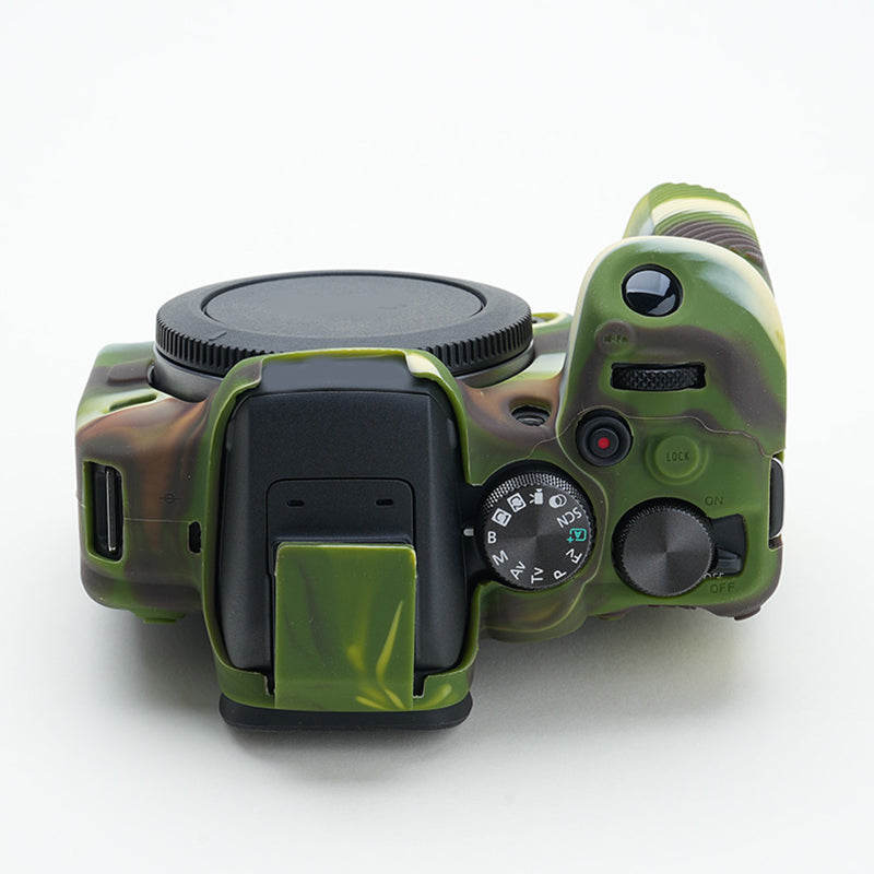 Soft Silicone Skin Case for Canon EOS R10 Camera, Anti-scratch Dust-proof Protective Cover - Camouflage