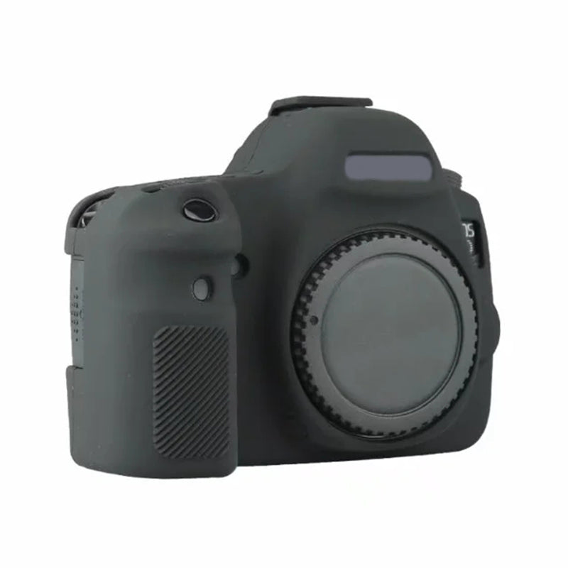 Silicone Case for Canon EOS 6D Digital Camera Anti-scratch Protective Cover Non-slip Texture Protector - Black