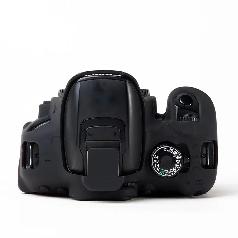 Uniqkart for Canon EOS 700D / 650D / 600D Soft Silicone Skin Case Protective Cover Anti-scratch Camera Bag - Black