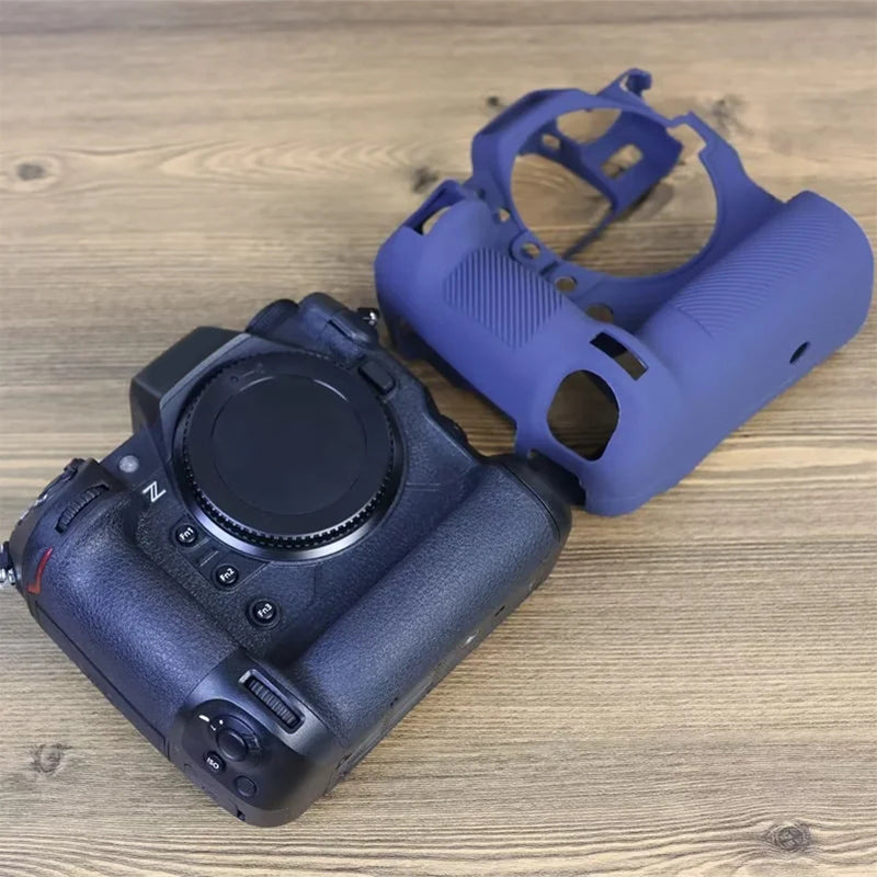 Uniqkart for Nikon Z9 Soft Silicone Anti-scratch Case Camera Protective Sleeve Cover - Blue