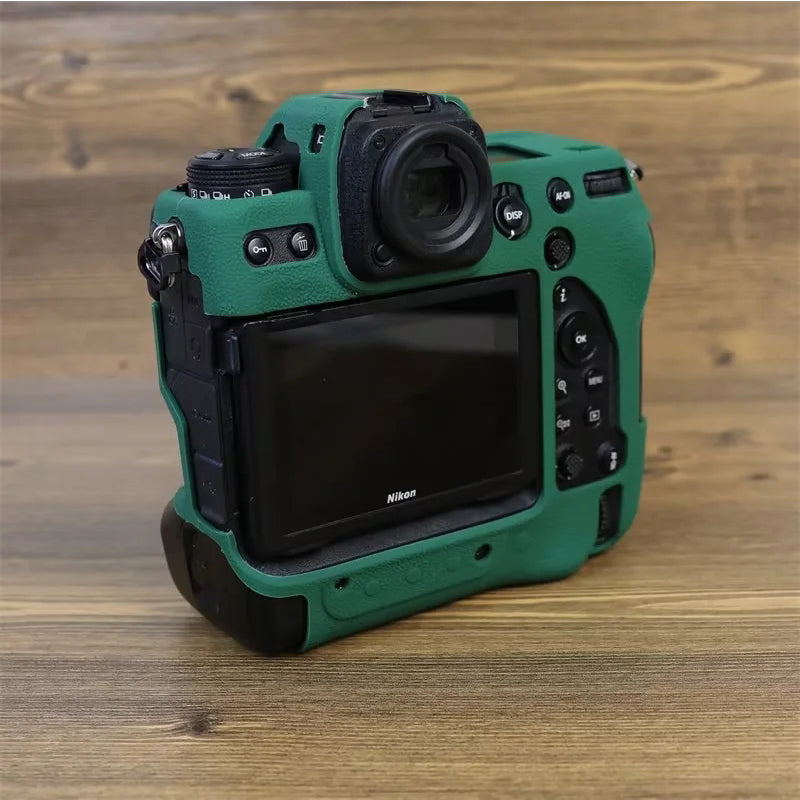 Uniqkart for Nikon Z9 Soft Silicone Anti-scratch Case Camera Protective Sleeve Cover - Army Green