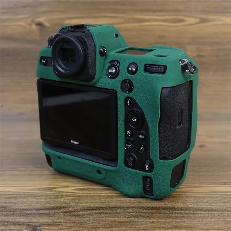 Uniqkart for Nikon Z9 Soft Silicone Anti-scratch Case Camera Protective Sleeve Cover - Army Green