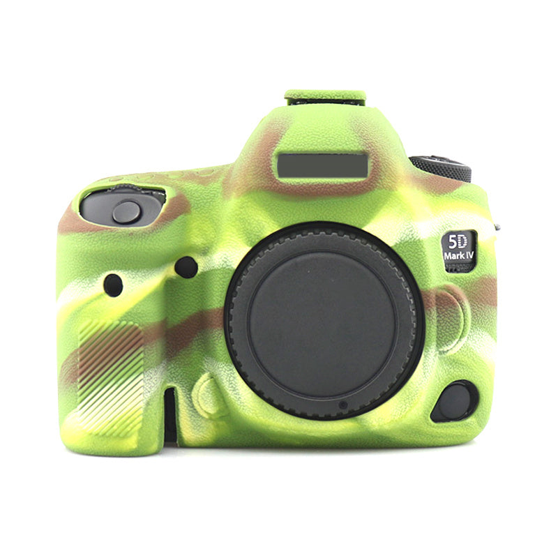 Uniqkart for Canon EOS 5D Mark IV / 5D4 Camera Anti-fall Silicone Skin Case DSLR Protective Cover - Camouflage