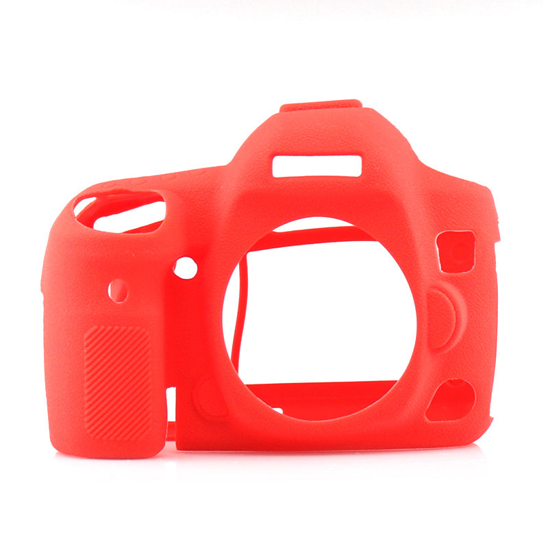 Uniqkart for Canon EOS 5D Mark IV / 5D4 Camera Anti-fall Silicone Skin Case DSLR Protective Cover - Red