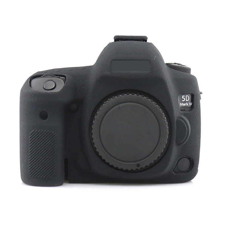 Uniqkart for Canon EOS 5D Mark IV / 5D4 Camera Anti-fall Silicone Skin Case DSLR Protective Cover - Black