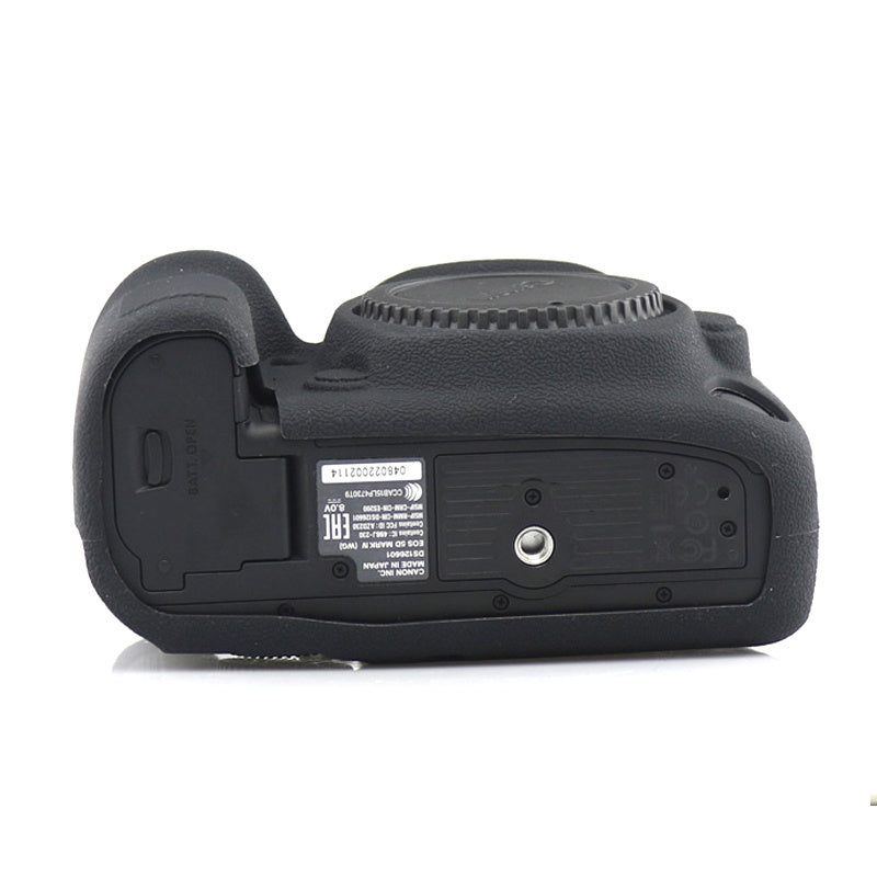 Uniqkart for Canon EOS 5D Mark IV / 5D4 Camera Anti-fall Silicone Skin Case DSLR Protective Cover - Black