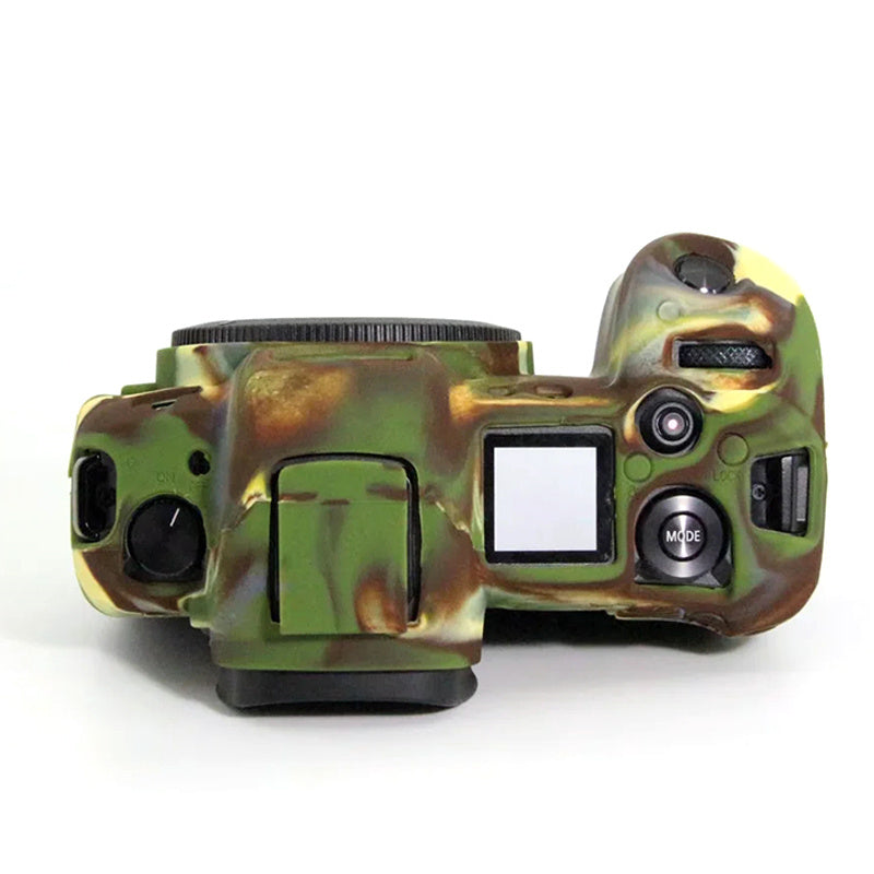 Uniqkart for Canon EOS R Camera Silicone Case Anti-scratch Camera Protective Sleeve Cover - Camouflage