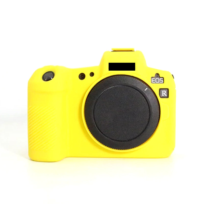 Uniqkart for Canon EOS R Camera Silicone Case Anti-scratch Camera Protective Sleeve Cover - Yellow