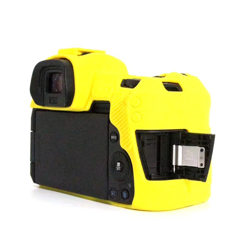 Uniqkart for Canon EOS R Camera Silicone Case Anti-scratch Camera Protective Sleeve Cover - Yellow