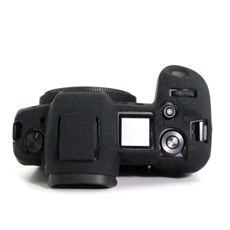 Uniqkart for Canon EOS R Camera Silicone Case Anti-scratch Camera Protective Sleeve Cover - Black