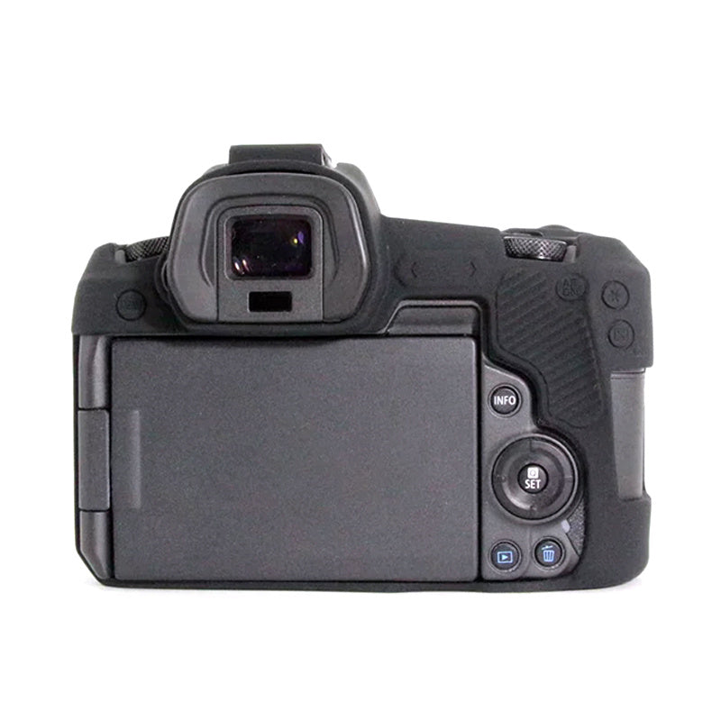 Uniqkart for Canon EOS R Camera Silicone Case Anti-scratch Camera Protective Sleeve Cover - Black