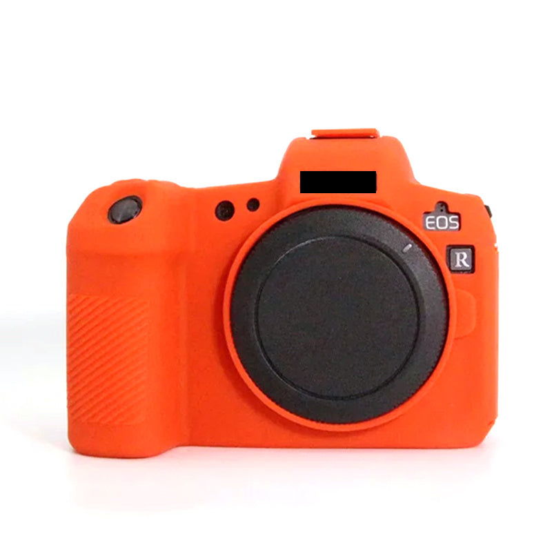 Uniqkart for Canon EOS R Camera Silicone Case Anti-scratch Camera Protective Sleeve Cover - Orange