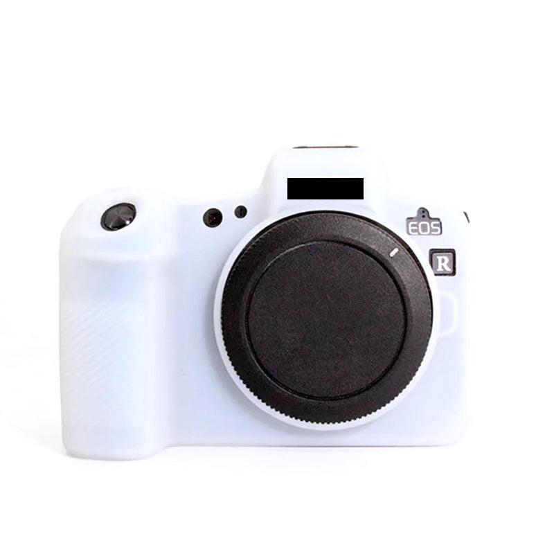 Uniqkart for Canon EOS R Camera Silicone Case Anti-scratch Camera Protective Sleeve Cover - White