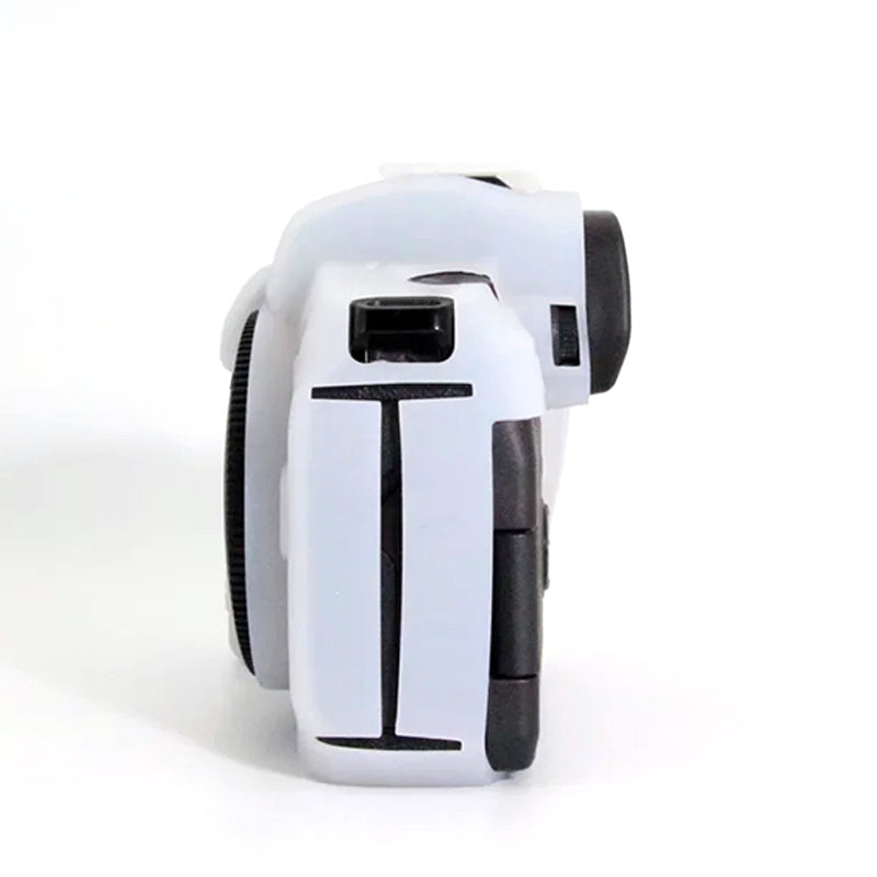 Uniqkart for Canon EOS R Camera Silicone Case Anti-scratch Camera Protective Sleeve Cover - White