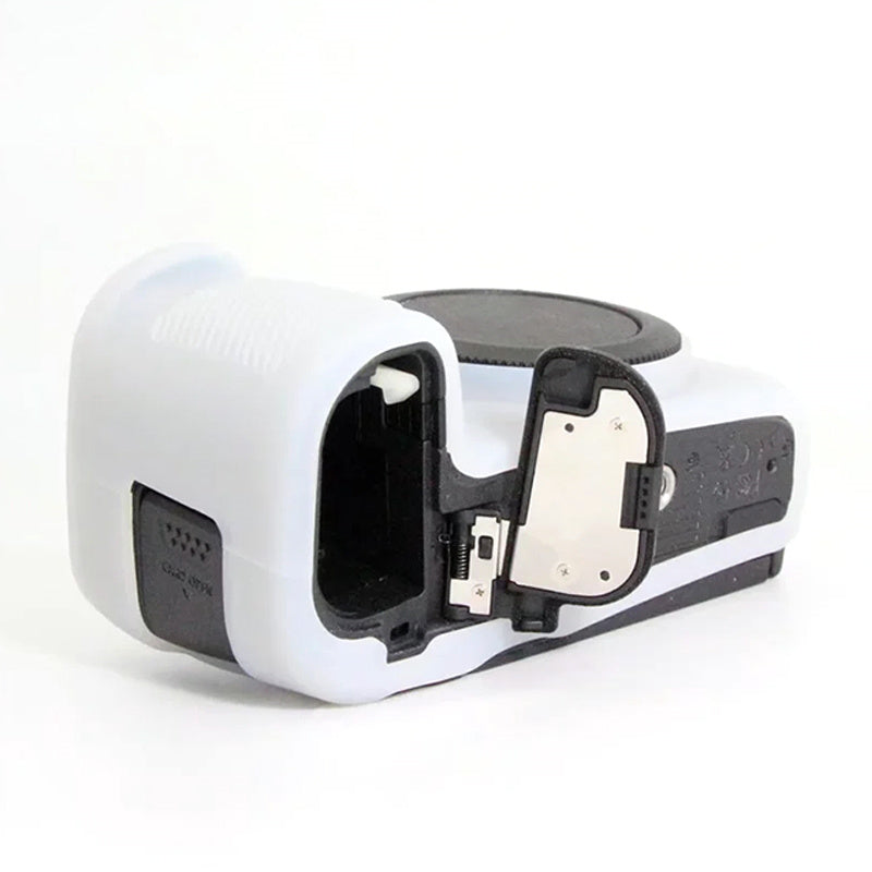 Uniqkart for Canon EOS R Camera Silicone Case Anti-scratch Camera Protective Sleeve Cover - White