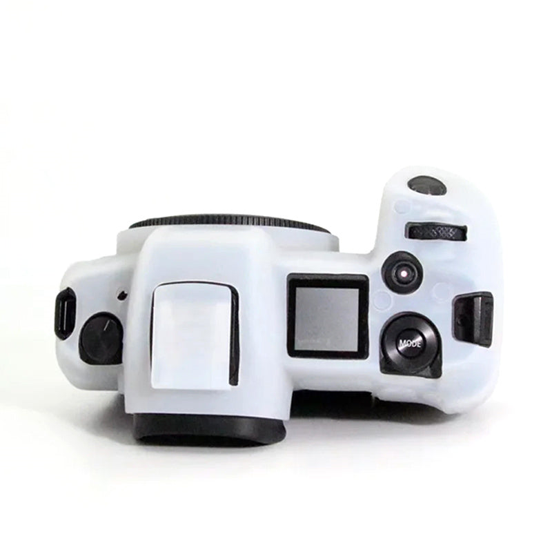 Uniqkart for Canon EOS R Camera Silicone Case Anti-scratch Camera Protective Sleeve Cover - White