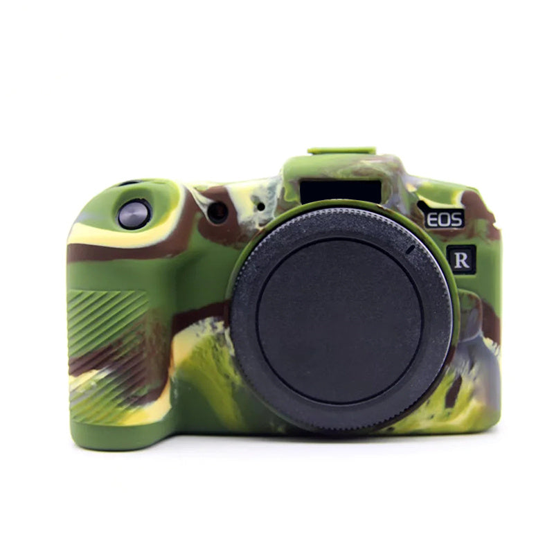 Uniqkart for Canon EOS RP Silicone Skin Case Anti-scratch Digital Camera Protective Cover - Camouflage