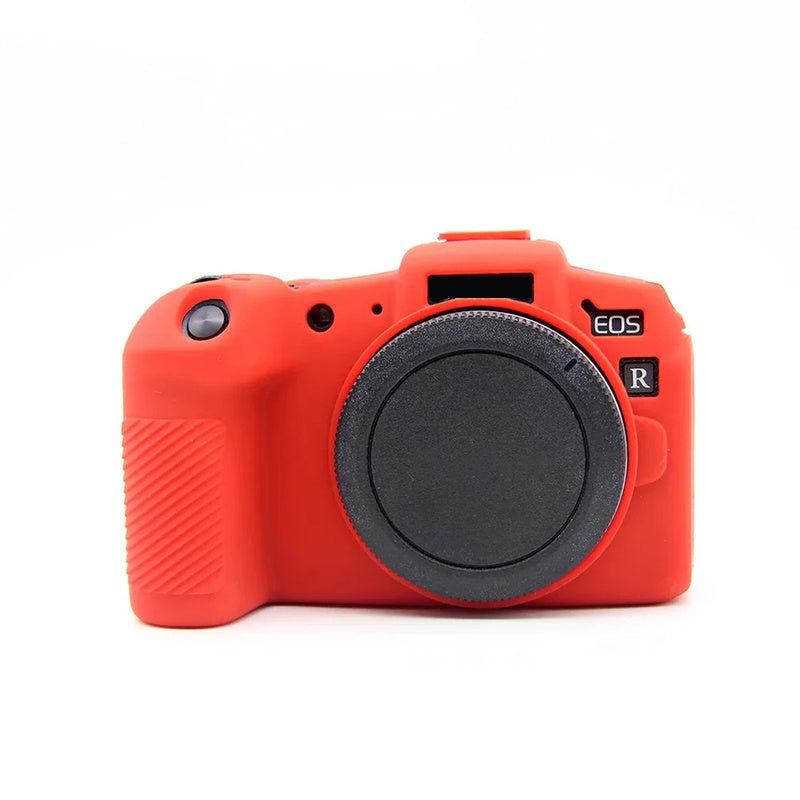 Uniqkart for Canon EOS RP Silicone Skin Case Anti-scratch Digital Camera Protective Cover - Red