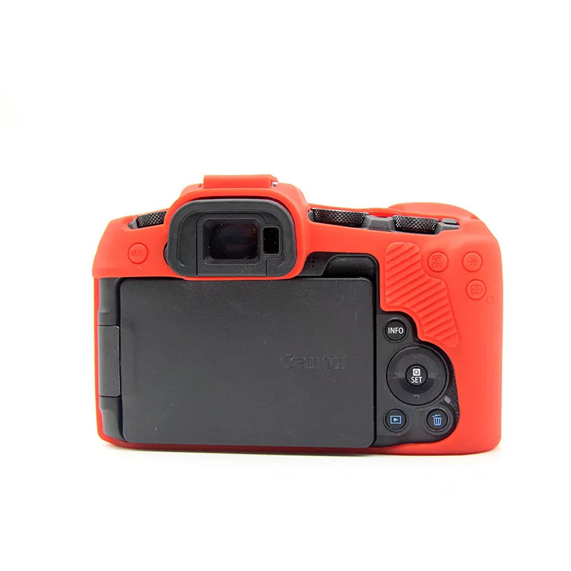 Uniqkart for Canon EOS RP Silicone Skin Case Anti-scratch Digital Camera Protective Cover - Red