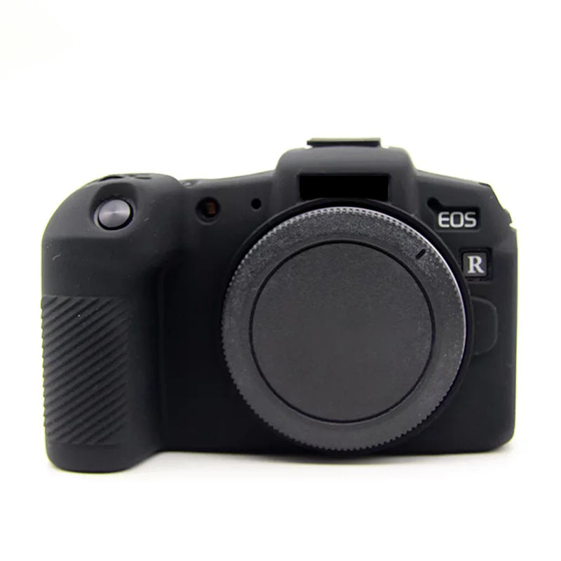Uniqkart for Canon EOS RP Silicone Skin Case Anti-scratch Digital Camera Protective Cover - Black