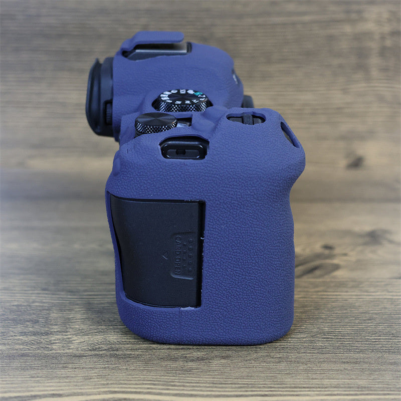 Uniqkart for Canon EOS R6 Mark II Silicone Case Anti-scratch Digital Camera Protective Cover - Sapphire