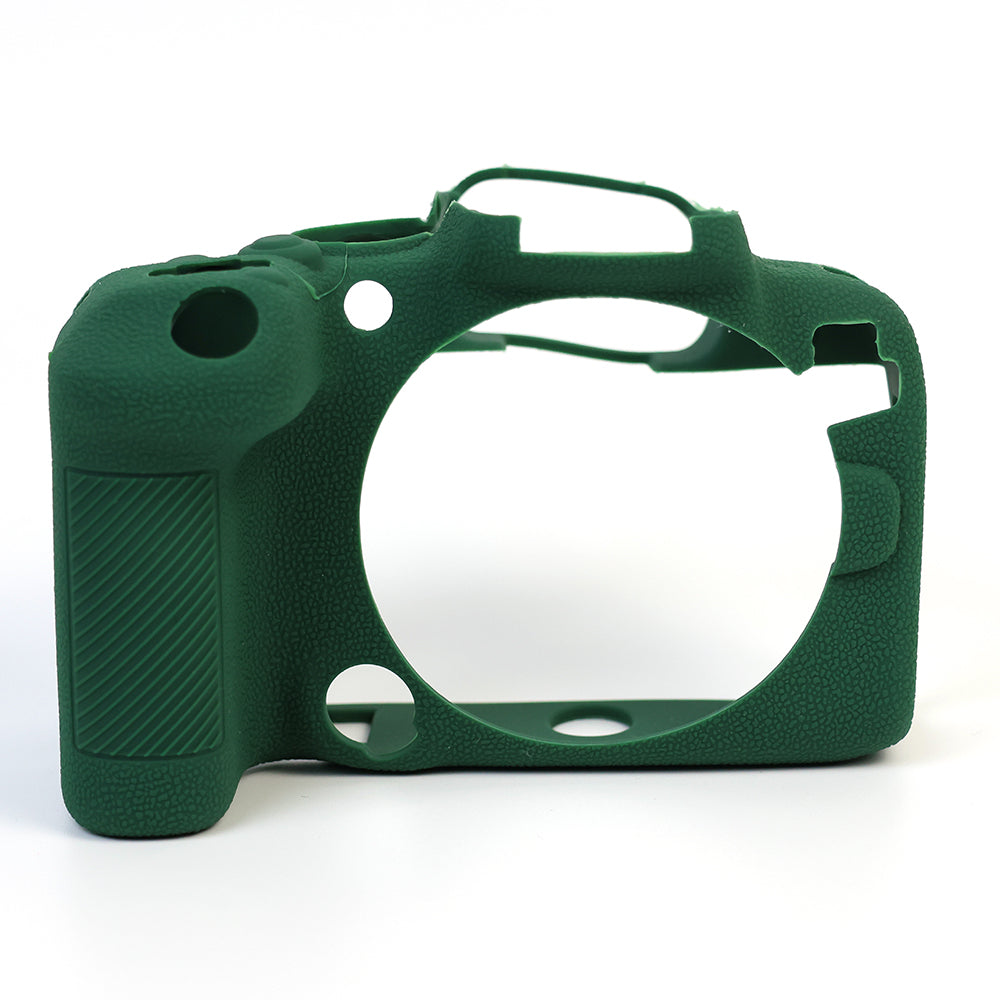 Uniqkart for Canon EOS R10 Silicone Case Digital Camera Anti-drop Protective Cover - Blackish Green
