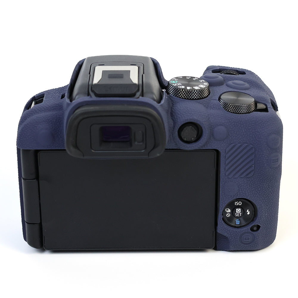 Uniqkart for Canon EOS R10 Silicone Case Digital Camera Anti-drop Protective Cover - Sapphire