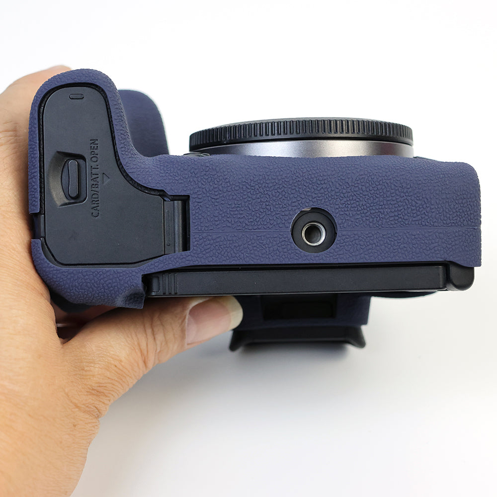 Uniqkart for Canon EOS R10 Silicone Case Digital Camera Anti-drop Protective Cover - Sapphire
