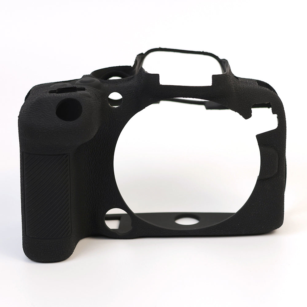 Uniqkart for Canon EOS R10 Silicone Case Digital Camera Anti-drop Protective Cover - Black