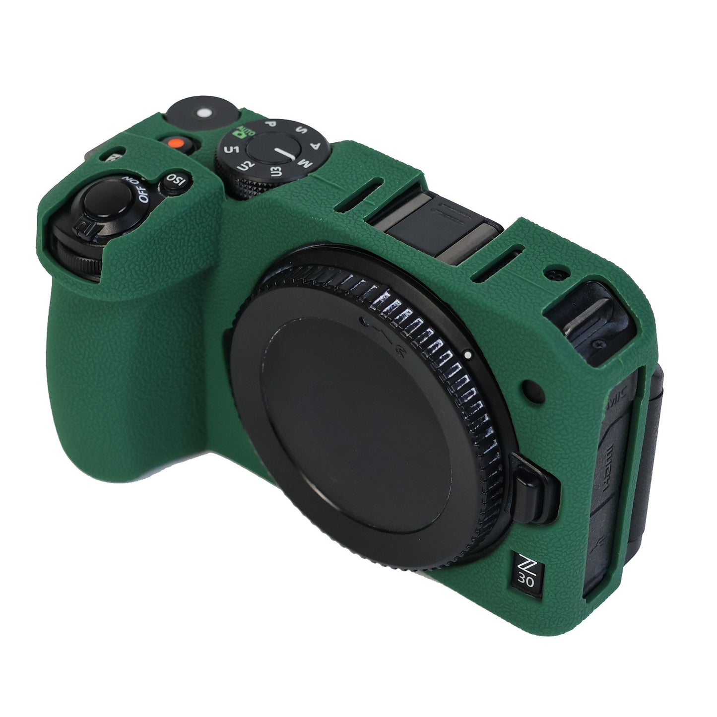 Anti-drop Sleeve for Nikon Z 30 Camera Non-slip Silicone Cover Dust-proof Protective Case - Blackish Green