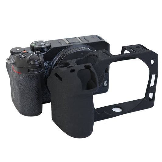 Anti-drop Sleeve for Nikon Z 30 Camera Non-slip Silicone Cover Dust-proof Protective Case - Black