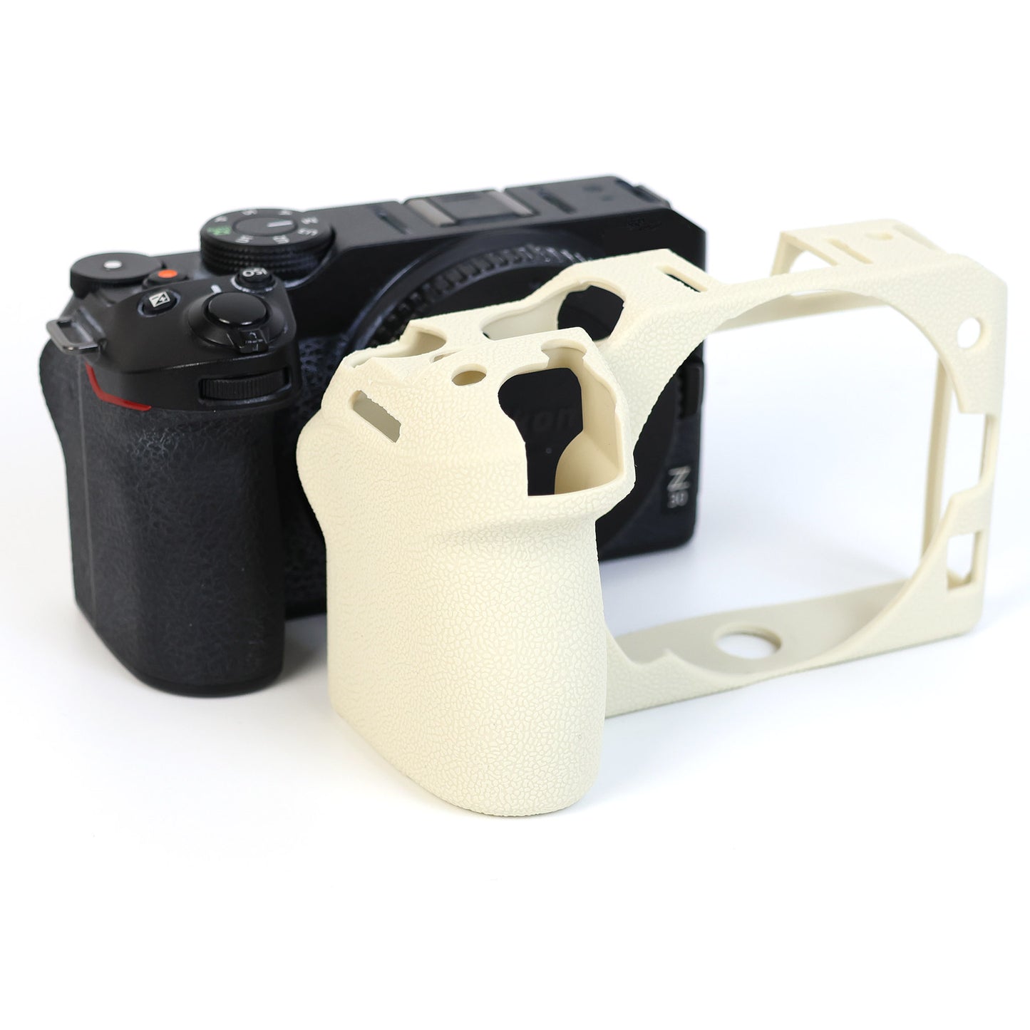 Anti-drop Sleeve for Nikon Z 30 Camera Non-slip Silicone Cover Dust-proof Protective Case - Beige