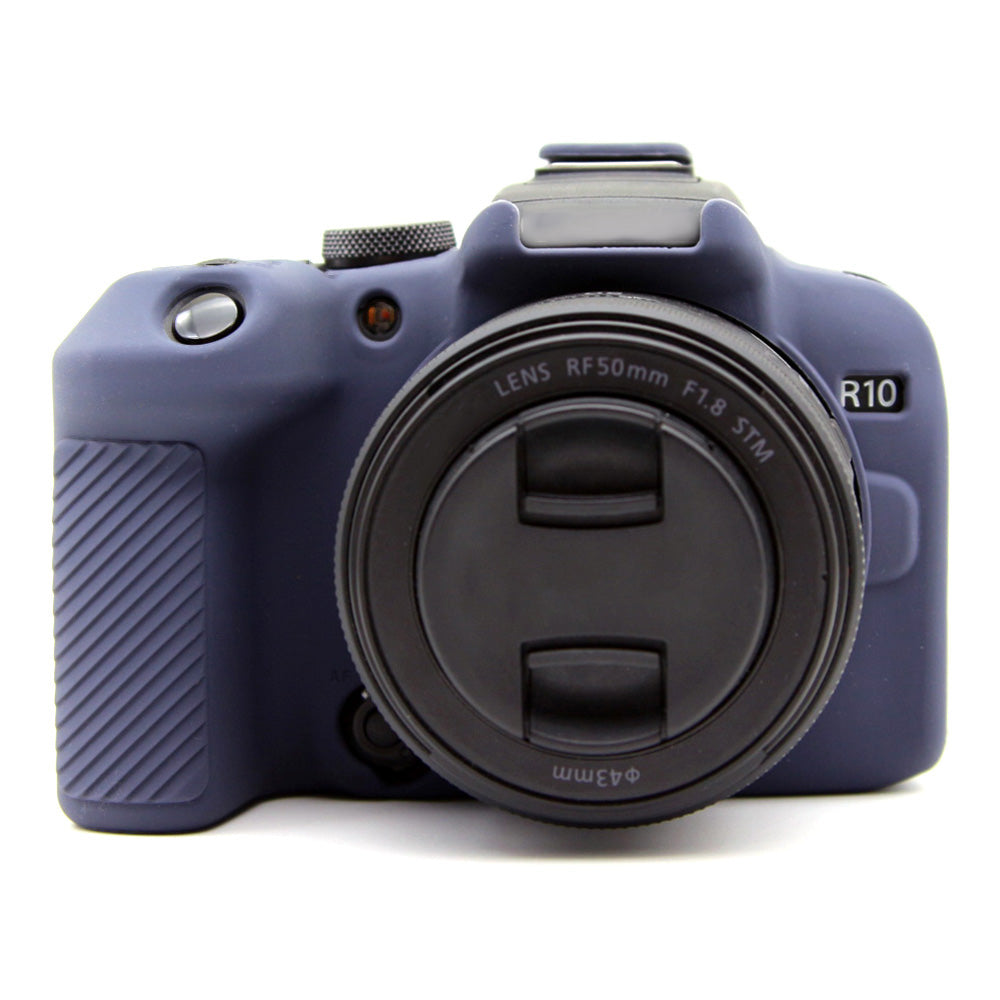 Flexible Silicone Case for Canon EOS R10 Camera Protector Anti-Scratch Anti-Drop Cover - Blue