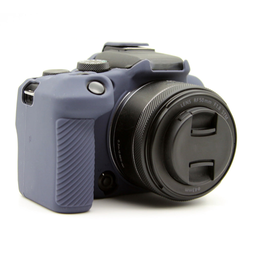 Flexible Silicone Case for Canon EOS R10 Camera Protector Anti-Scratch Anti-Drop Cover - Blue
