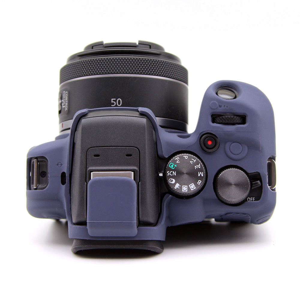 Flexible Silicone Case for Canon EOS R10 Camera Protector Anti-Scratch Anti-Drop Cover - Blue