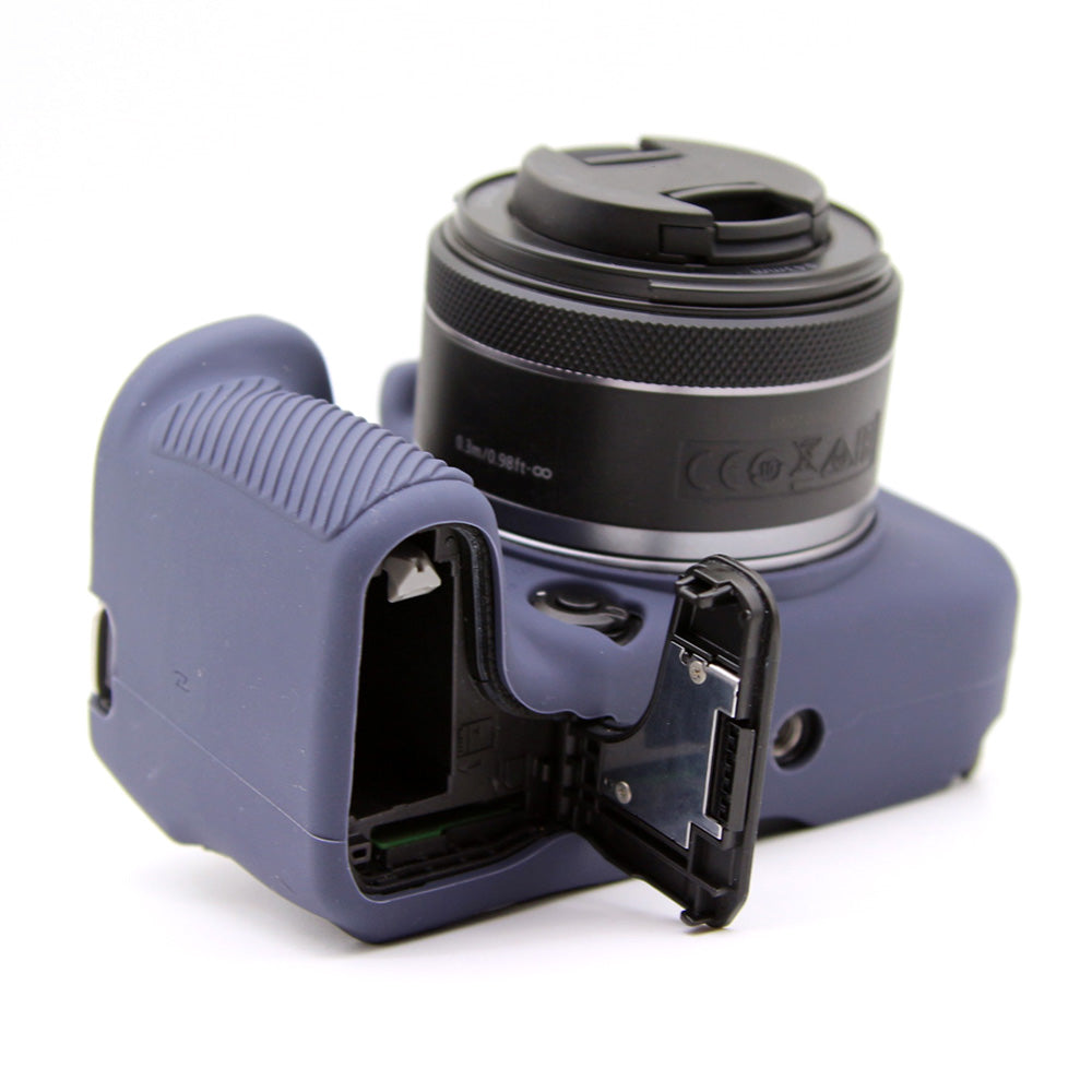 Flexible Silicone Case for Canon EOS R10 Camera Protector Anti-Scratch Anti-Drop Cover - Blue