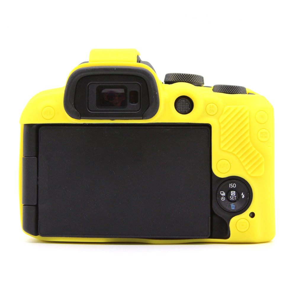 Flexible Silicone Case for Canon EOS R10 Camera Protector Anti-Scratch Anti-Drop Cover - Yellow
