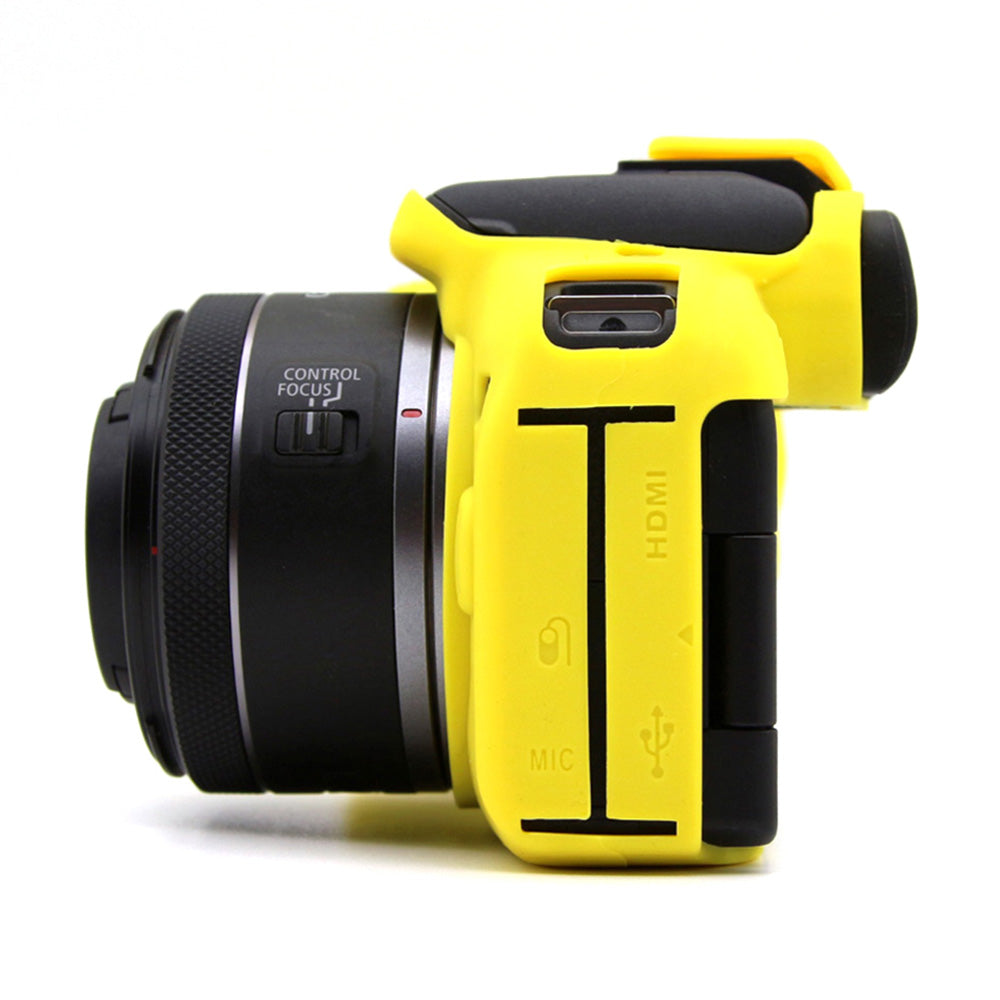 Flexible Silicone Case for Canon EOS R10 Camera Protector Anti-Scratch Anti-Drop Cover - Yellow