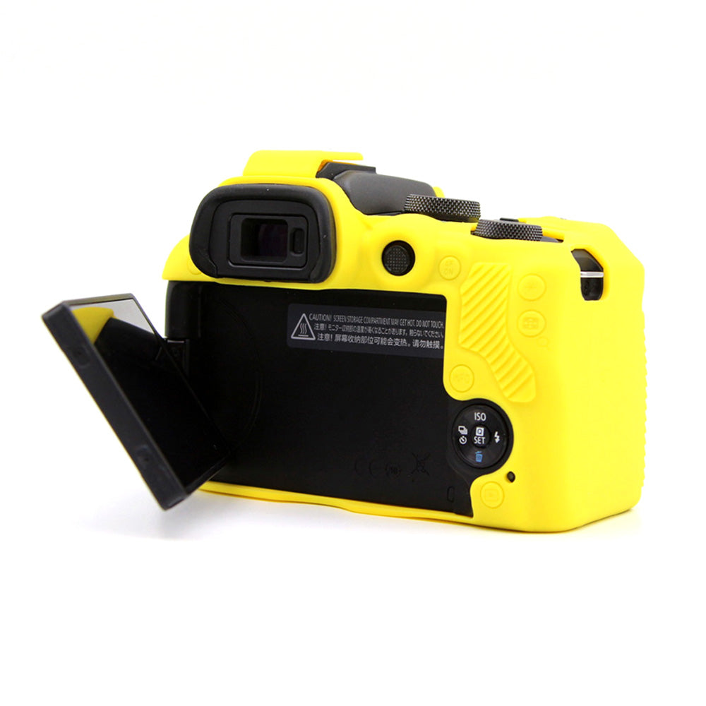 Flexible Silicone Case for Canon EOS R10 Camera Protector Anti-Scratch Anti-Drop Cover - Yellow