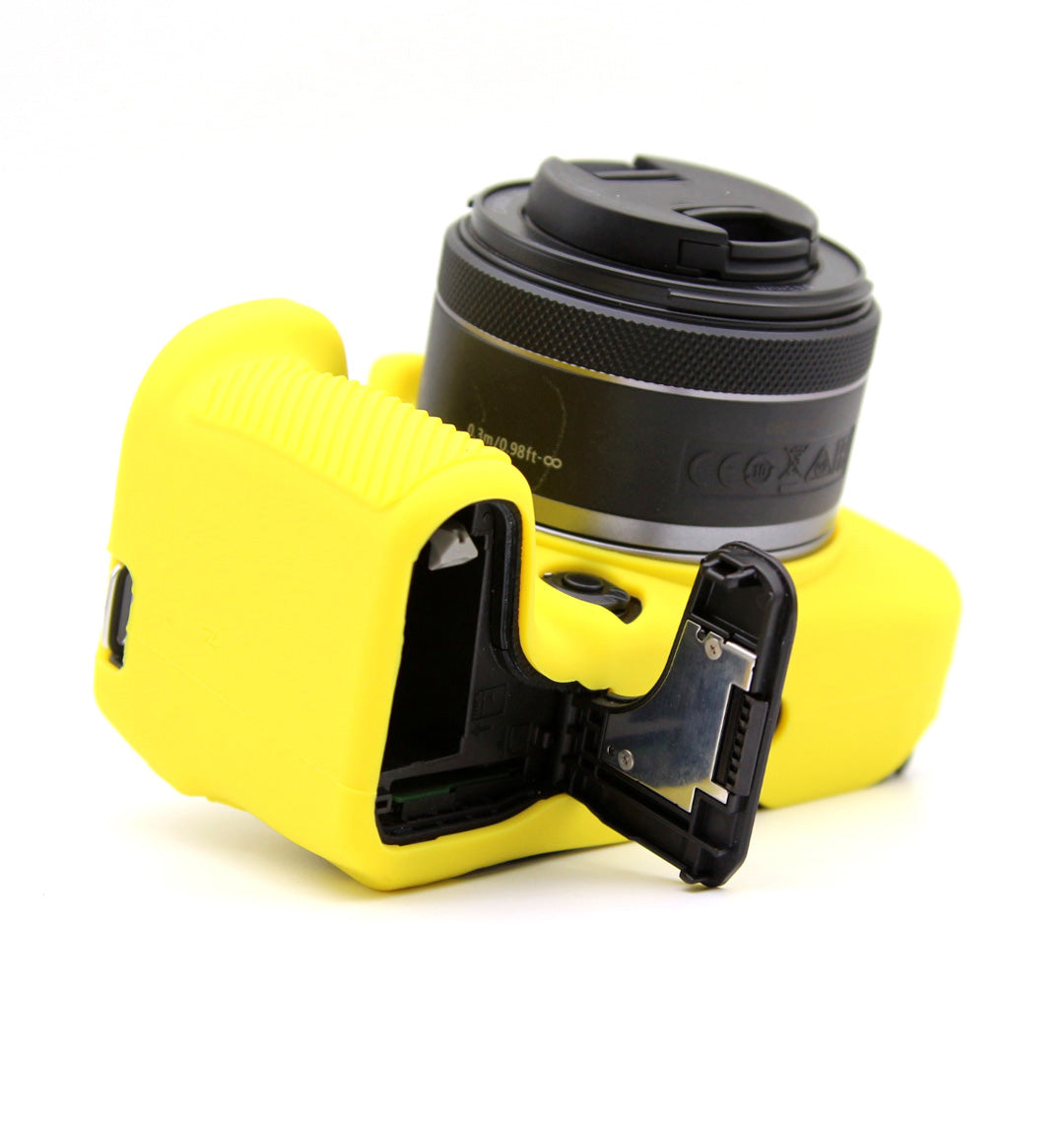 Flexible Silicone Case for Canon EOS R10 Camera Protector Anti-Scratch Anti-Drop Cover - Yellow
