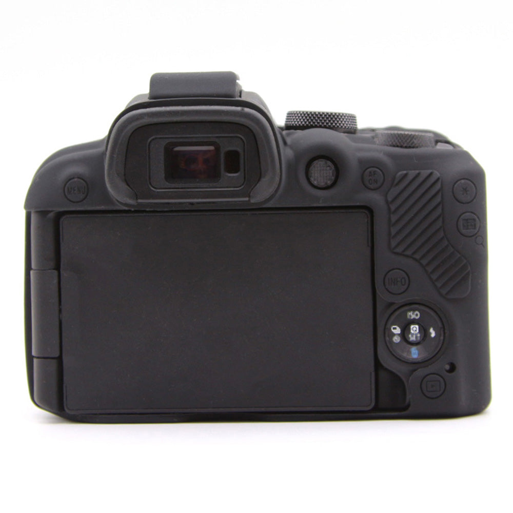 Flexible Silicone Case for Canon EOS R10 Camera Protector Anti-Scratch Anti-Drop Cover - Black