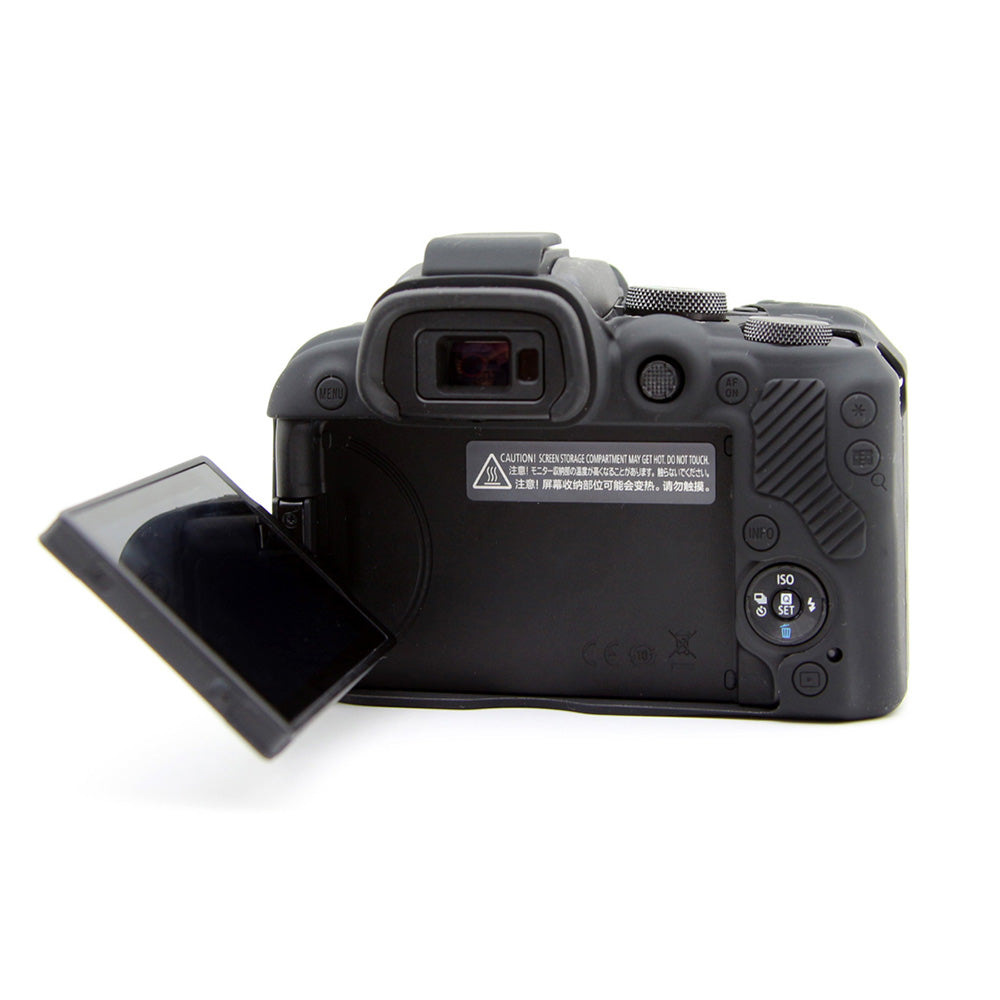 Flexible Silicone Case for Canon EOS R10 Camera Protector Anti-Scratch Anti-Drop Cover - Black