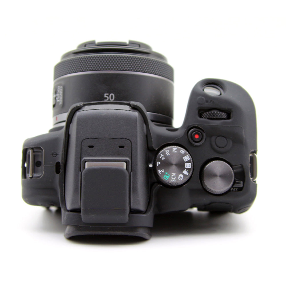 Flexible Silicone Case for Canon EOS R10 Camera Protector Anti-Scratch Anti-Drop Cover - Black